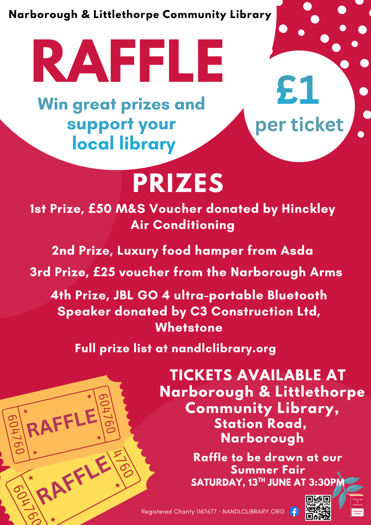 Summer Raffle Tickets&nbsp;Available